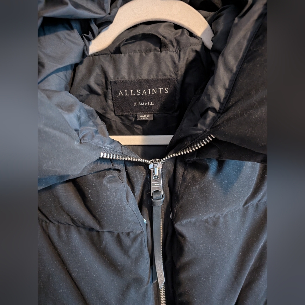 All Saints Ester Puffer Parka Coat - Picture 13 of 15